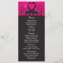 Search for hot pink menus Reception