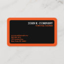 Search for black and orange business cards Chic
