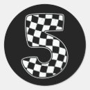 Search for cars birthday stickers Checkered flag