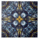 Search for navy blue and yellow tiles Pattern