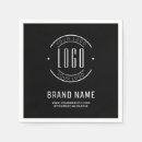 Search for branded napkins Black