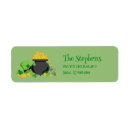 Search for irish return address labels Shamrocks