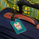 Search for skull luggage tags Dia de los muertos