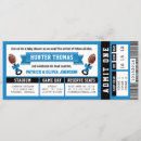 Search for sports ticket baby shower invitations All star