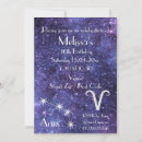 Search for aries birthday invitations Blue