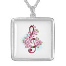 Search for music note necklaces Treble
