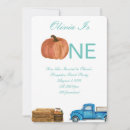 Search for our little pumpkin invitations Blue plaid