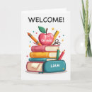 Search for welcome back to school cards First day of school