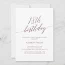 Search for rose gold 18th birthday invitations Blush pink