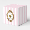 Search for pink and white striped favor boxes For her