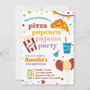 Search for pizza and pajamas party invitations Slumber