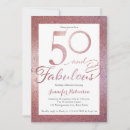Search for women 50th birthday invitations Pink