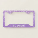 Search for purple lavender license plate frames Sparkly