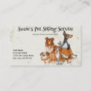 Search for cat sitting business cards Pet sitting service