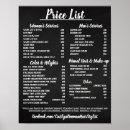 Search for price list posters Hair