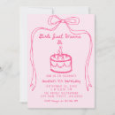 Search for girls just wanna invitations Pink bow