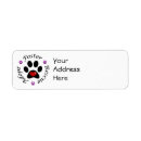 Search for animal rescue return address labels Dog