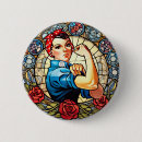 Search for rosie the riveter buttons Feminist