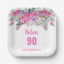 Search for 90th birthday plates Watercolor
