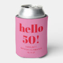 Search for 50th birthday can coolers Bold typography
