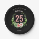Search for 25th birthday plates Black