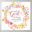 Search for nothing is impossible with god posters All things are possible
