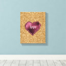 Search for glitter canvas prints Red