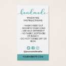 Search for washing instructions Small business