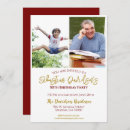 Search for red and gold 50th birthday invitations Modern
