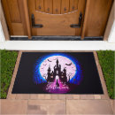 Search for scary halloween doormats Black