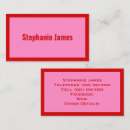 Search for cocktail business cards Pink