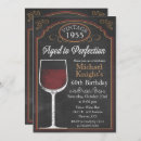 Search for wine birthday invitations Vintage