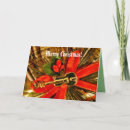 Search for violin christmas cards Red
