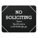 Search for no soliciting door signs Funny
