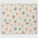 Search for paw prints wrapping paper Pets