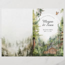 Search for mountain wedding programs Rustic