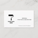 Search for painter and decorator business cards Professional