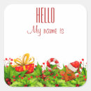 Search for christmas name tags stickers Holly