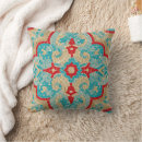 Search for turquoise and red pillows Stylish