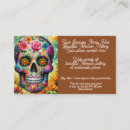Search for sugar skull business cards Mexican