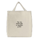 Search for embroidered tote bags Fun
