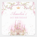 Search for pink princess baby shower stickers Castle