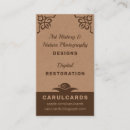 Search for ornament business cards Rustic