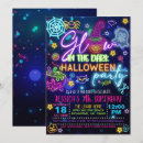 Search for neon halloween invitations Glow in the dark