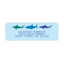 Search for shark return address labels Blue