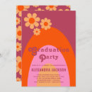 Search for pink orange graduation invitations Vintage