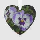Search for violet flower ornaments White