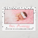 Search for princess birth announcement cards Baby