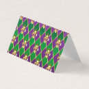 Search for mardi gras business cards Green