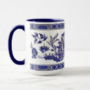 Search for blue and white china mugs Chinoiserie